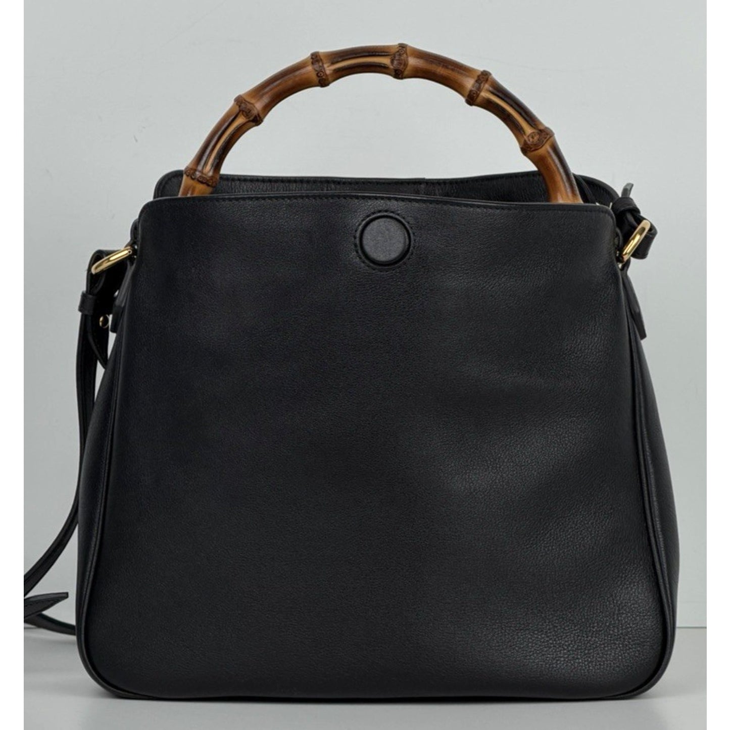 Gucci Diana Medium Shoulder Bag in Black Leather with Bamboo Top Handle S