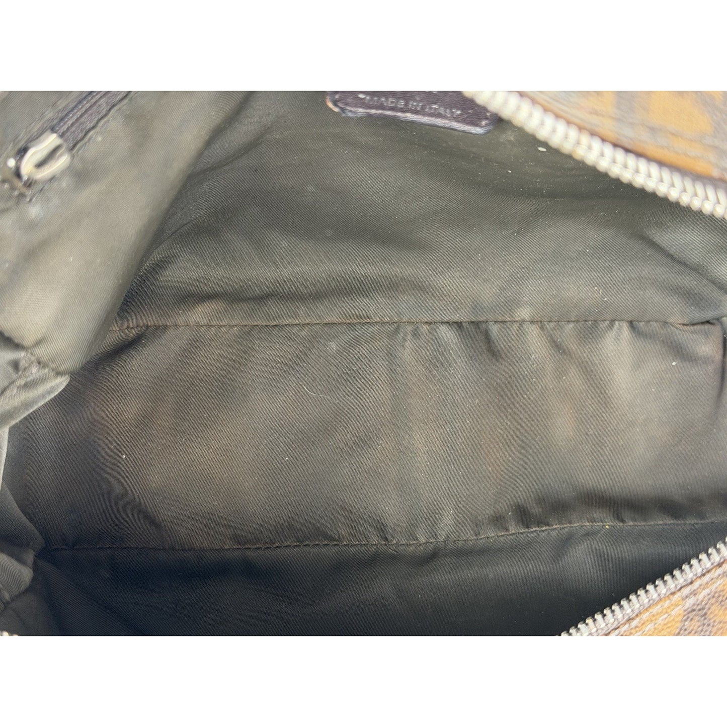 Christian Dior by John Galliano Romantique Trotter Bag in Brown Canvas 2006 S