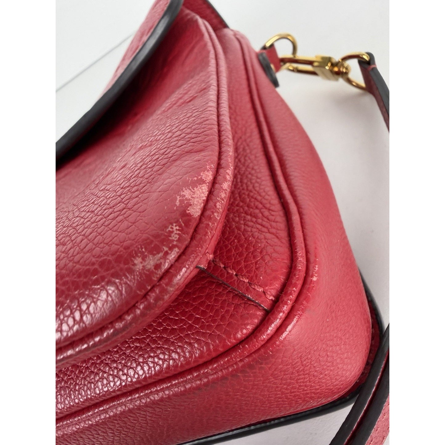 Louis Vuitton Pochette Metis Shoulder Bag Red Monogram Empreinte Leather 2018 B5