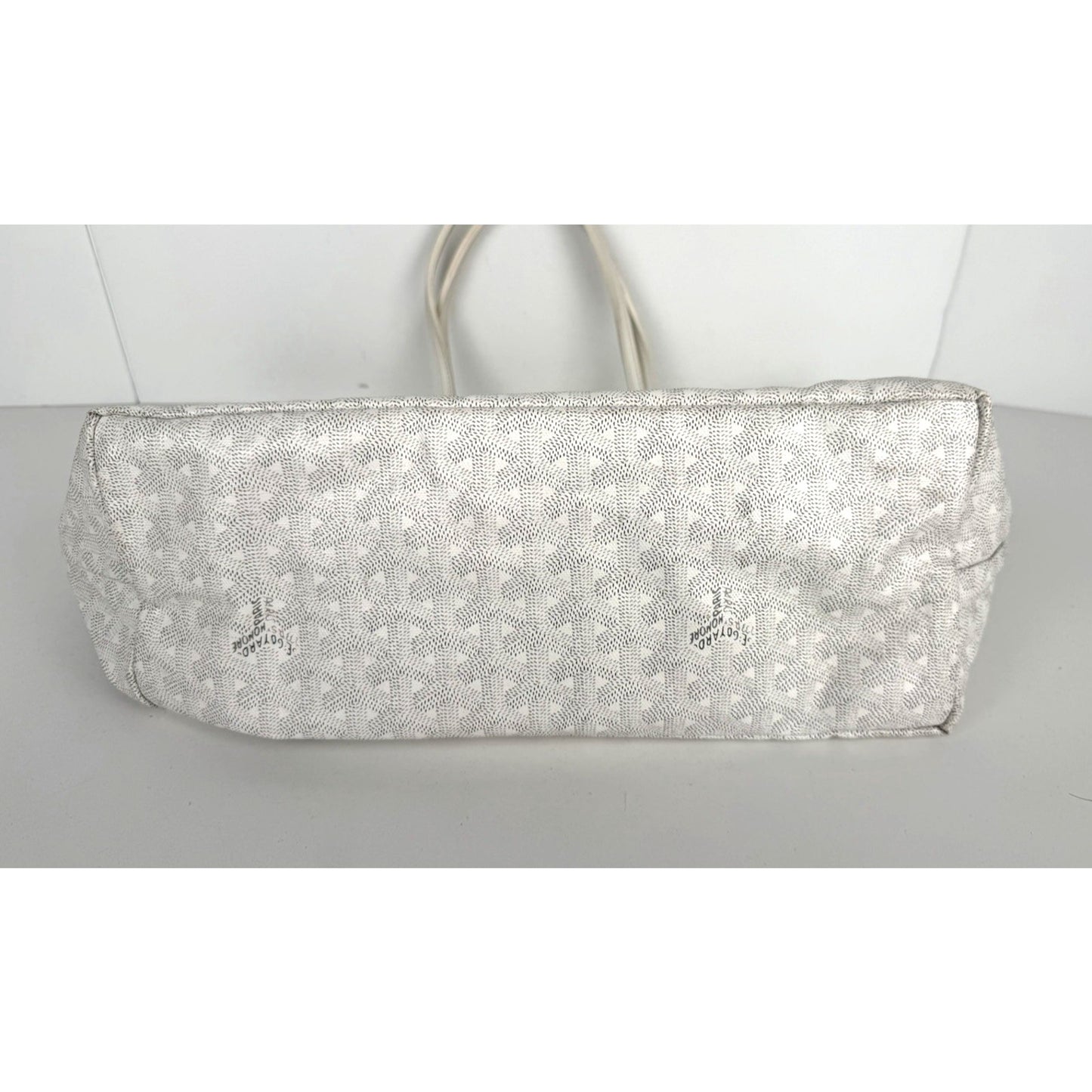 Goyard Saint Louis PM Tote Bag in White Goayrdine Coated Canvas B-2