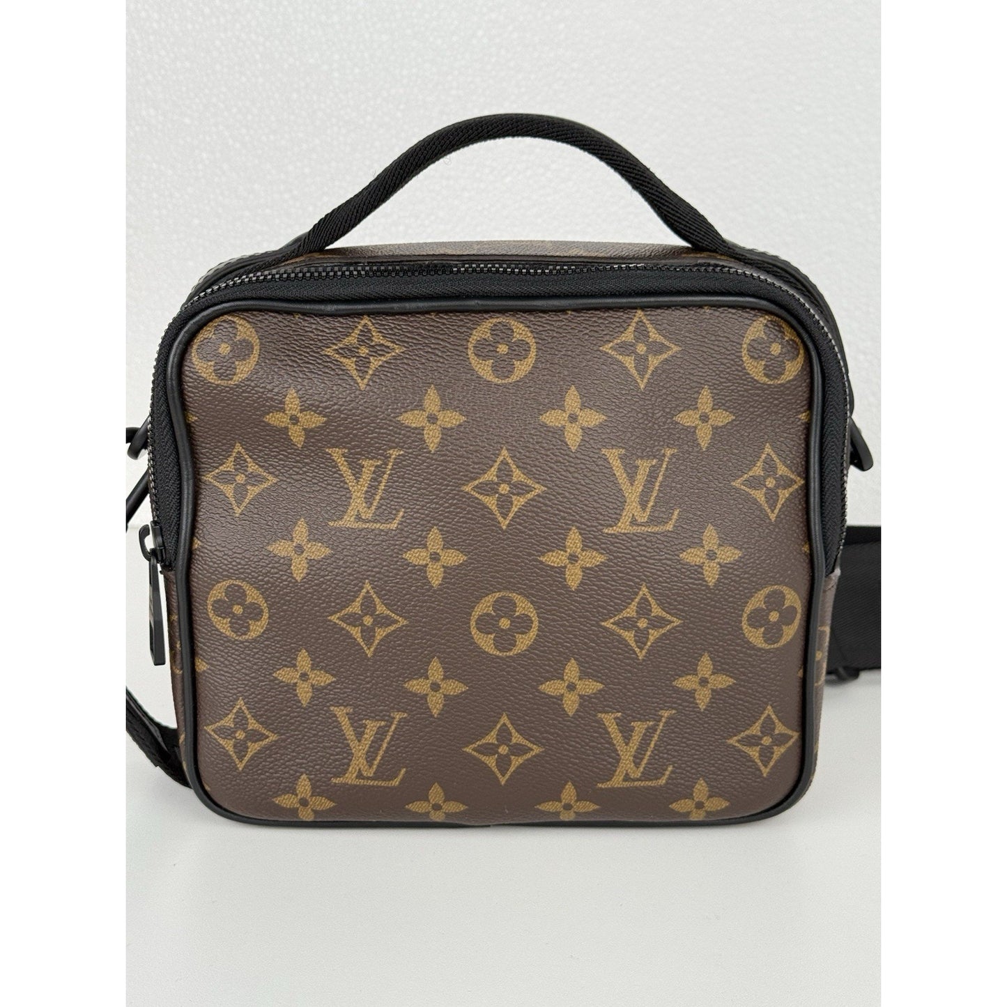 Louis Vuitton Monogram Macassar Quest Messenger Brown Coated Canvas Shoulder Bag