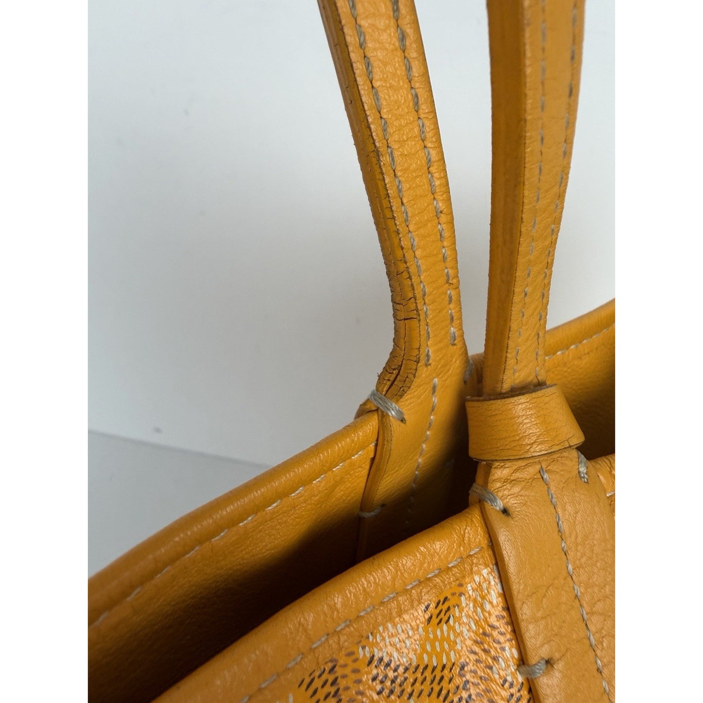 Goyard Saint Louis PM Tote Bag in Sunflower Yellow Goyardine Coated Canvas S