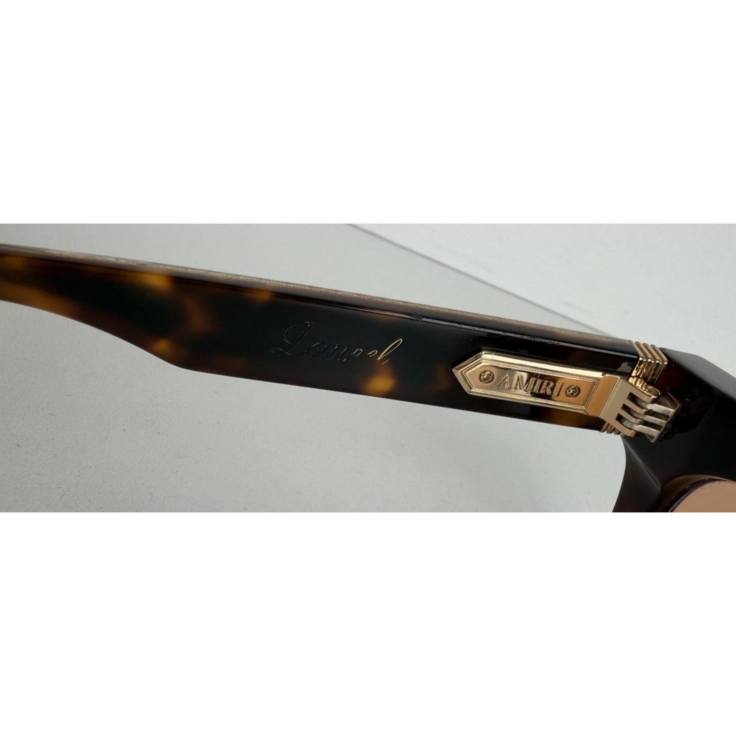 Amiri Laurel Sunglasses 50 in Tortoise Shell with Zeiss Orange Lenses