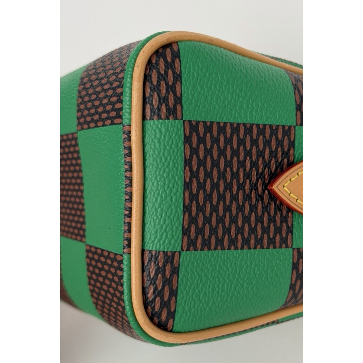 LAYAWAY: Louis Vuitton Nano Speedy Bandouliere in Damier Pop Green Canvas Microchipped B1 (Copy)