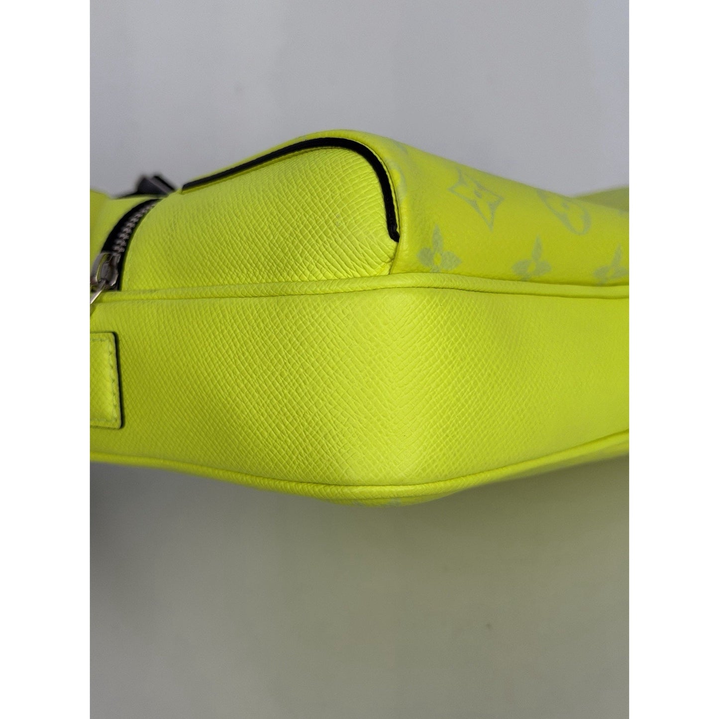Louis Vuitton Outdoor Messenger Taiga in Neon Yellow Color Microchipped D9