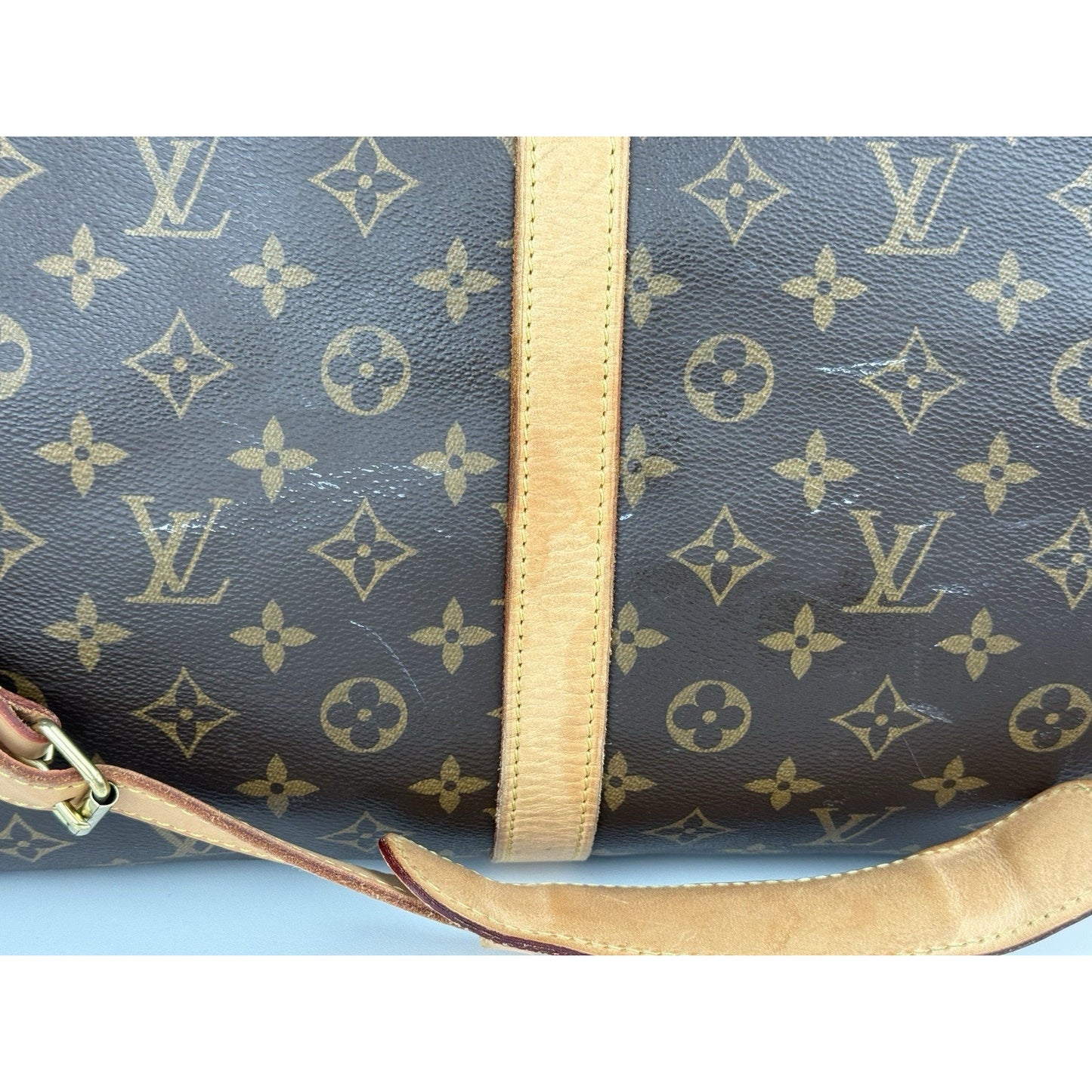 Louis Vuitton Keepall Boston Duffle 60 Brown Canvas
