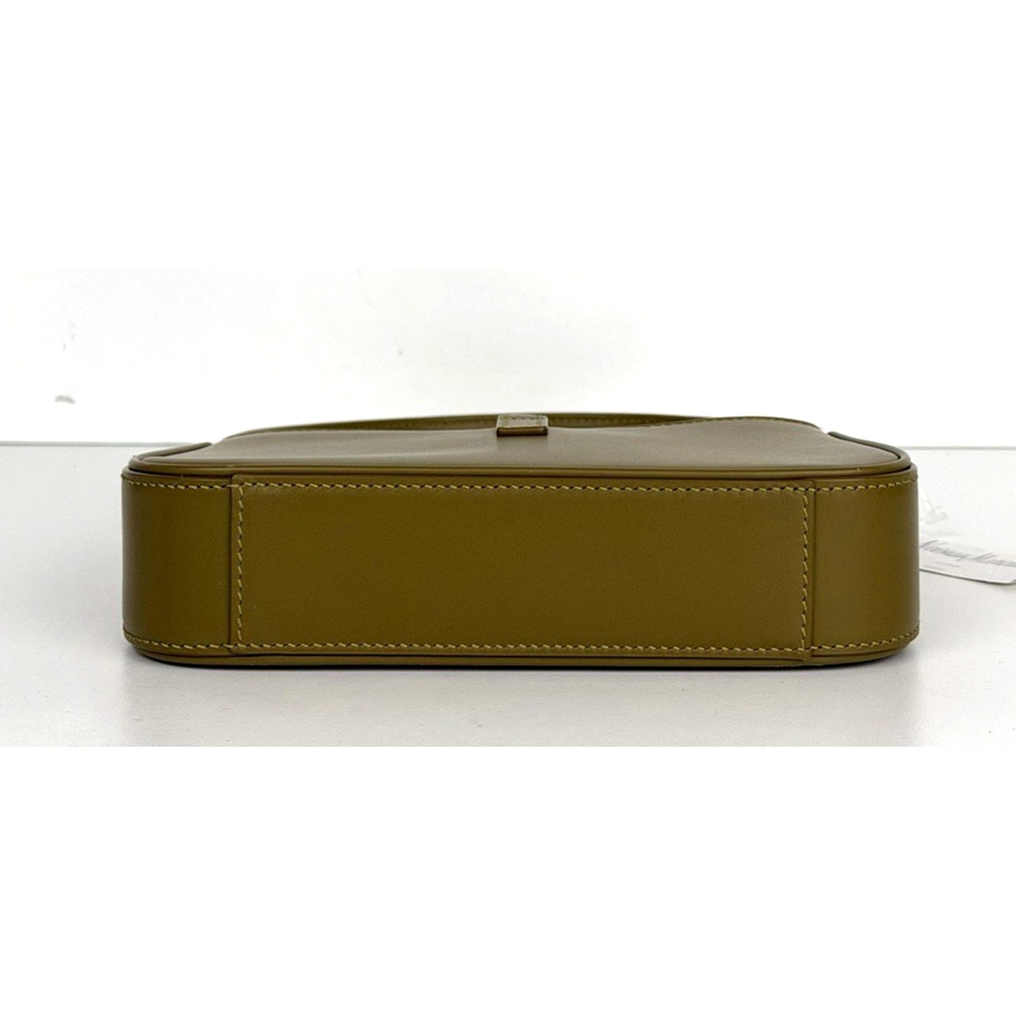 Saint Laurent Le 5 A 7 Mini Shoulder Bag in Vert Olive Calfskin Leather S14