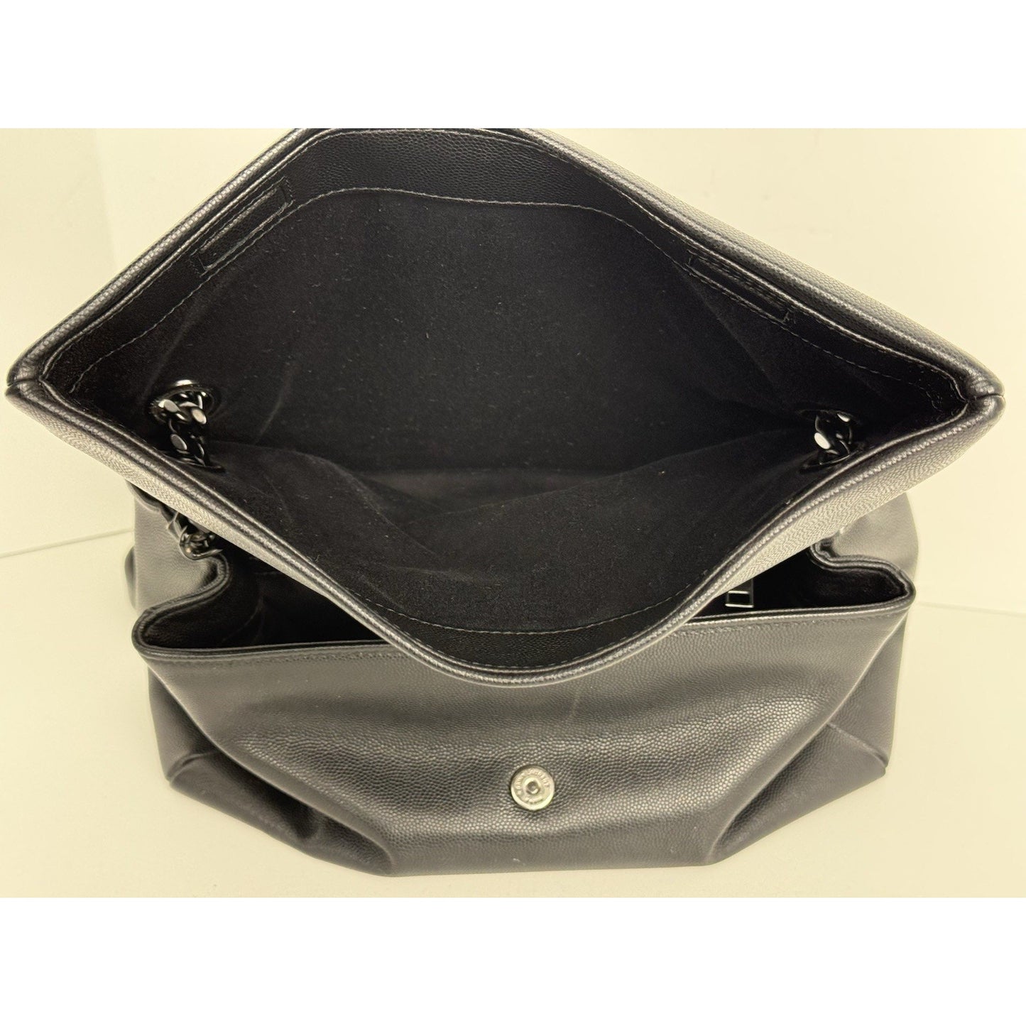 Saint Laurent West Hollywood Leather Handbag Black with Black Hardware