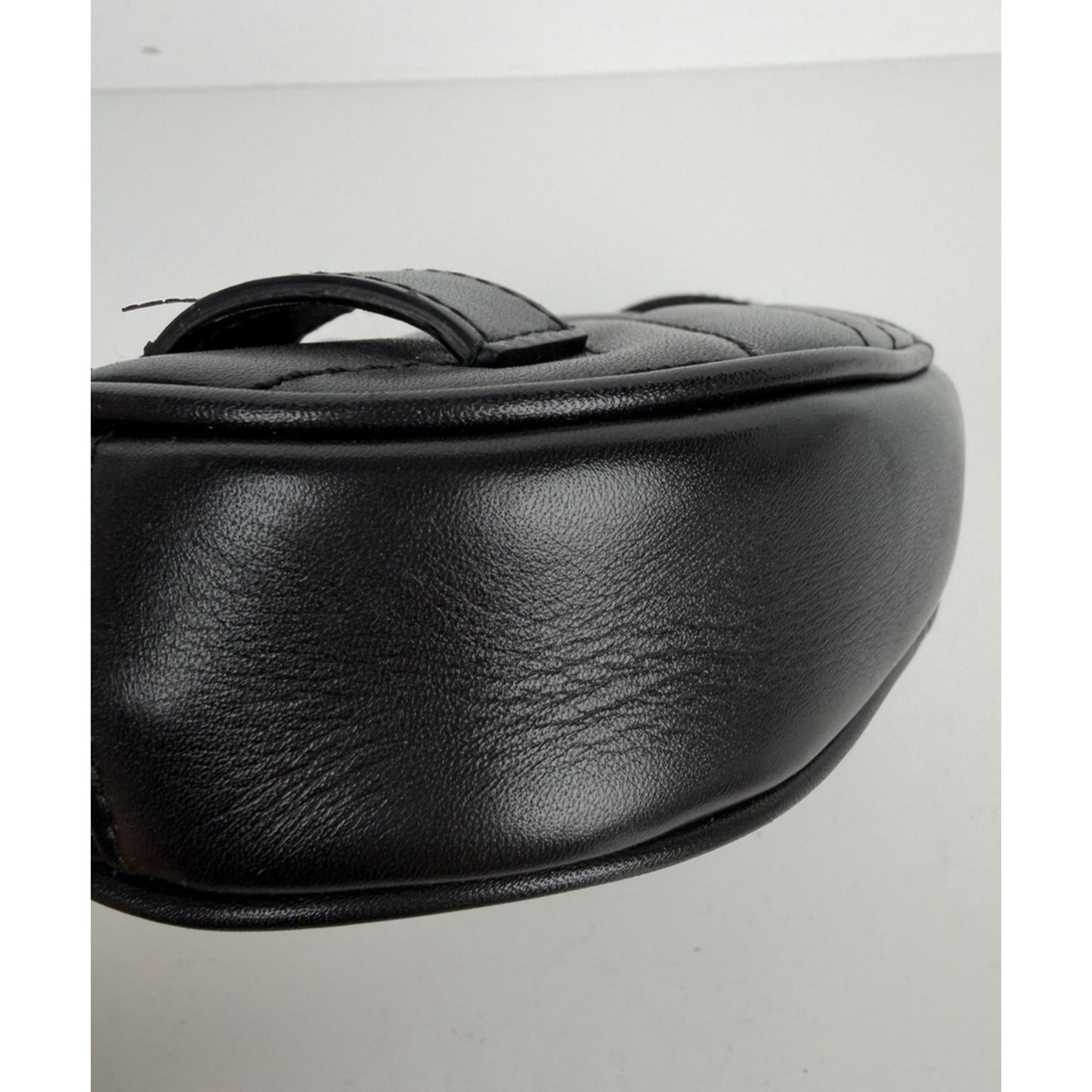 Gucci GG Marmont Small Belt Bag in Black Matelasse Quilted Chevron Leather S19