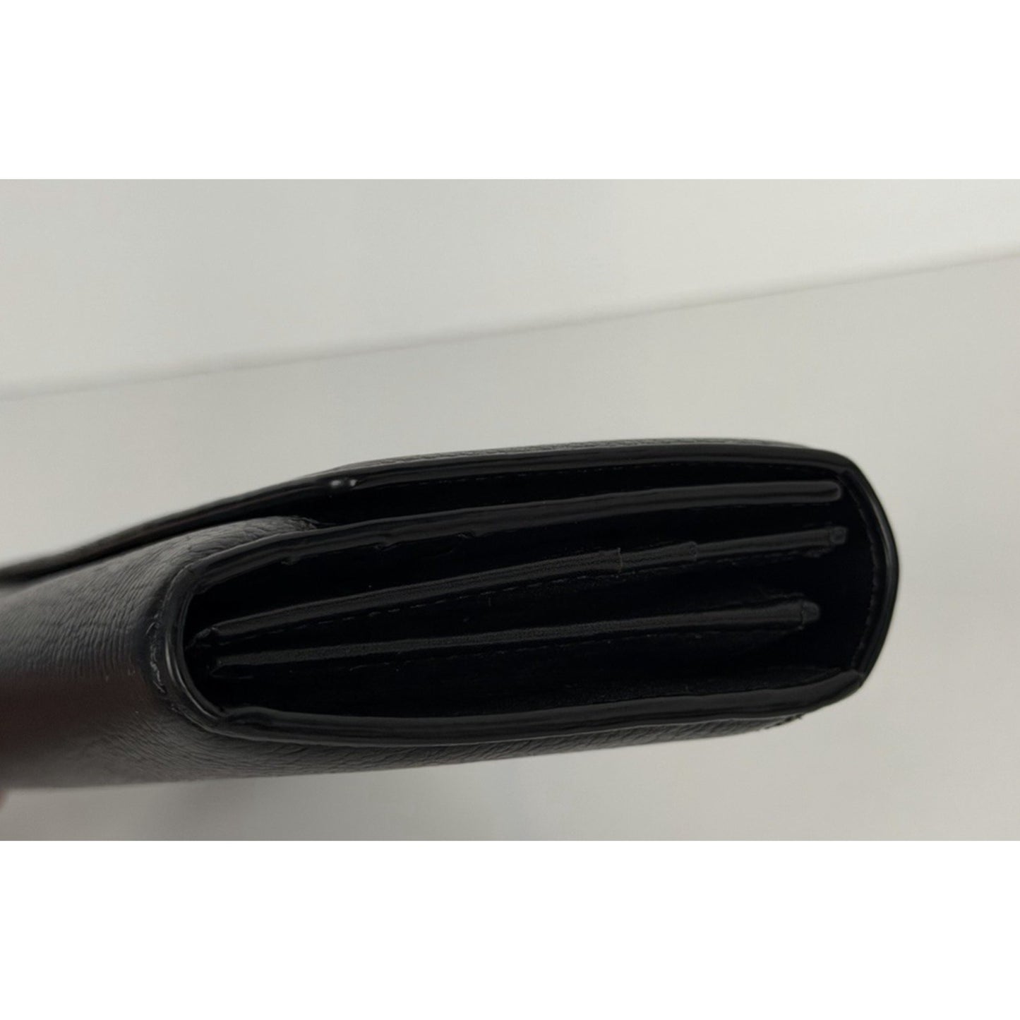MCM Leather Trifold Continental Wallet in Black