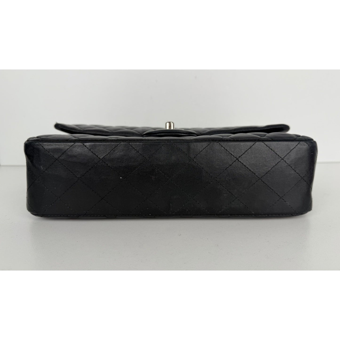 Chanel Classic Double Flap Bag Medium in Black Quilted Lambskin Leather 2018 C-5