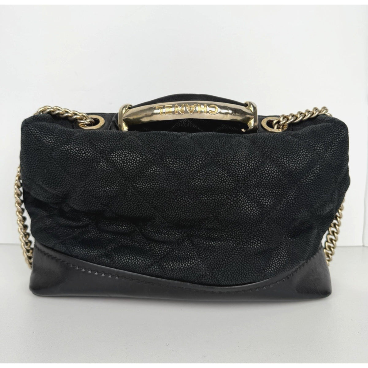 Chanel Globe Trotter Flap Bag Medium in Black Quilted Leather 2013-2014 E-3