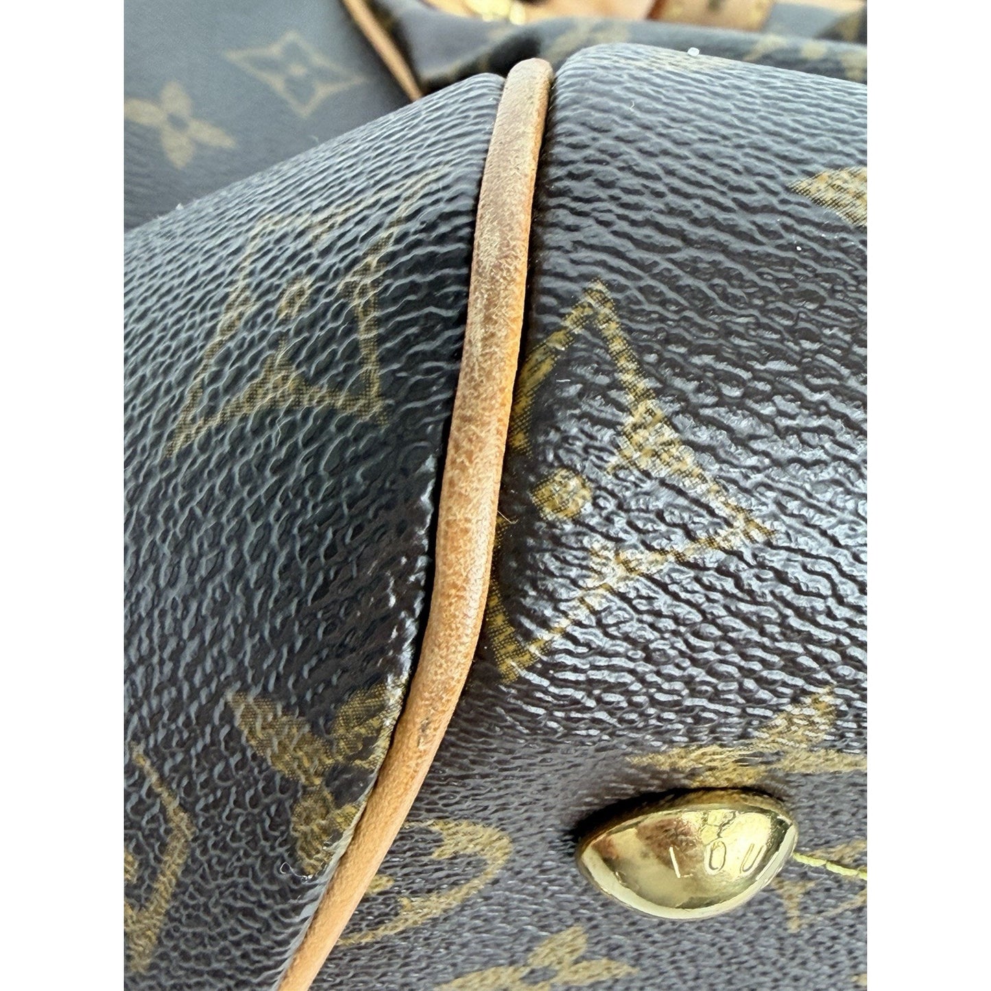 Louis Vuitton Monogram Tivoli GM Handbag in Brown Monogram Coated Canvas 2009