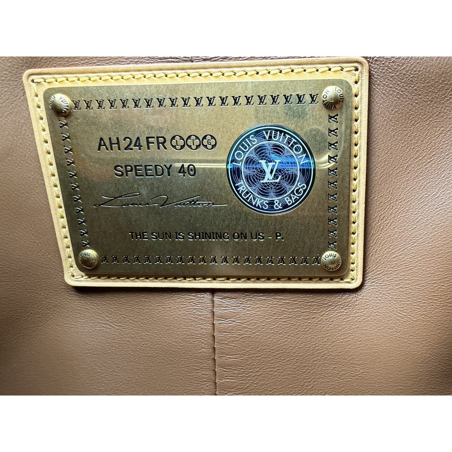 Louis Vuitton Speedy P9 Bandouliere 40 in Purple Monogram Calfskin Microchipped