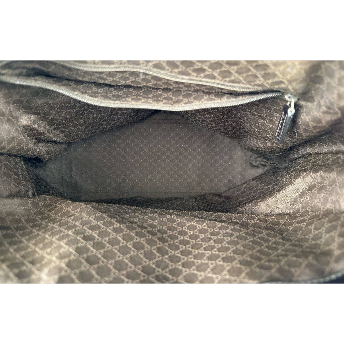 Gucci Web Canvas Vertical Tote Bag in Beige Vintage S-06