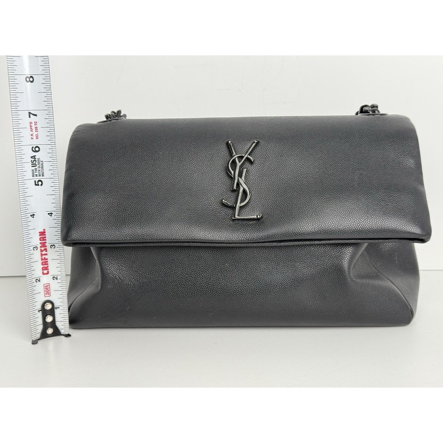 Saint Laurent West Hollywood Leather Handbag Black with Black Hardware