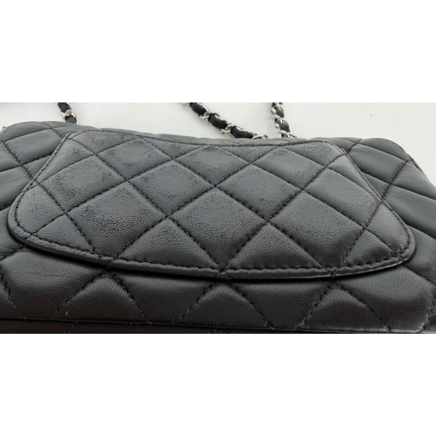 Chanel Mini Rectangular Flap Bag in Black Quilted Lambskin 2019 D-2
