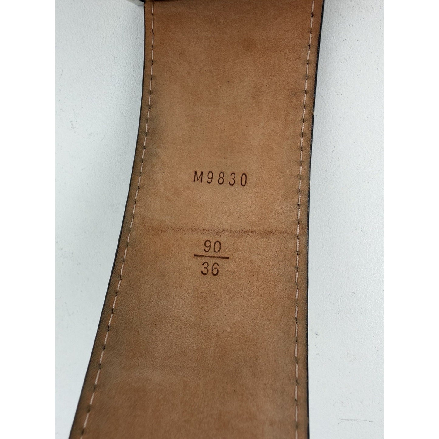 Louis Vuitton Epi Electric 40mm 36 LV Initials Belt Black Textured Strap 2011 K2