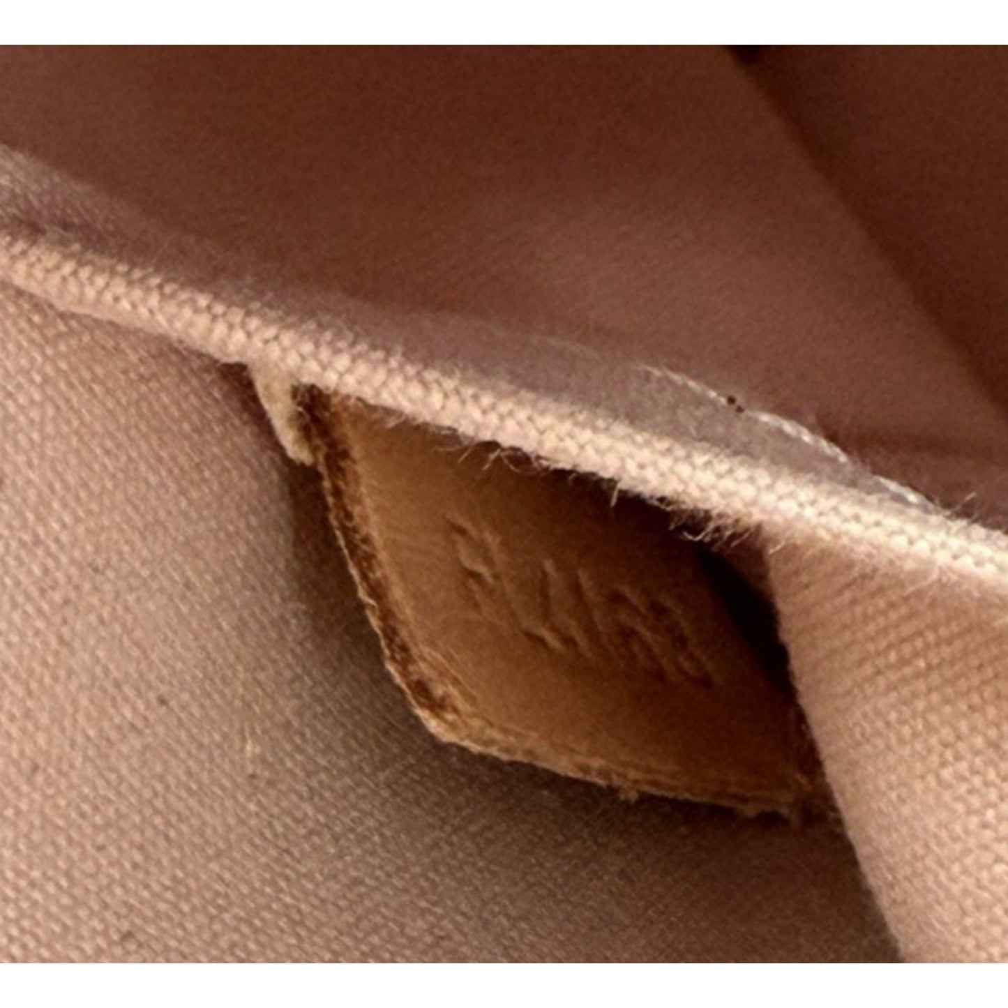 Louis Vuitton Alma Top Handle Bag BB Beige Leather Monogram Vernis 2013 S17
