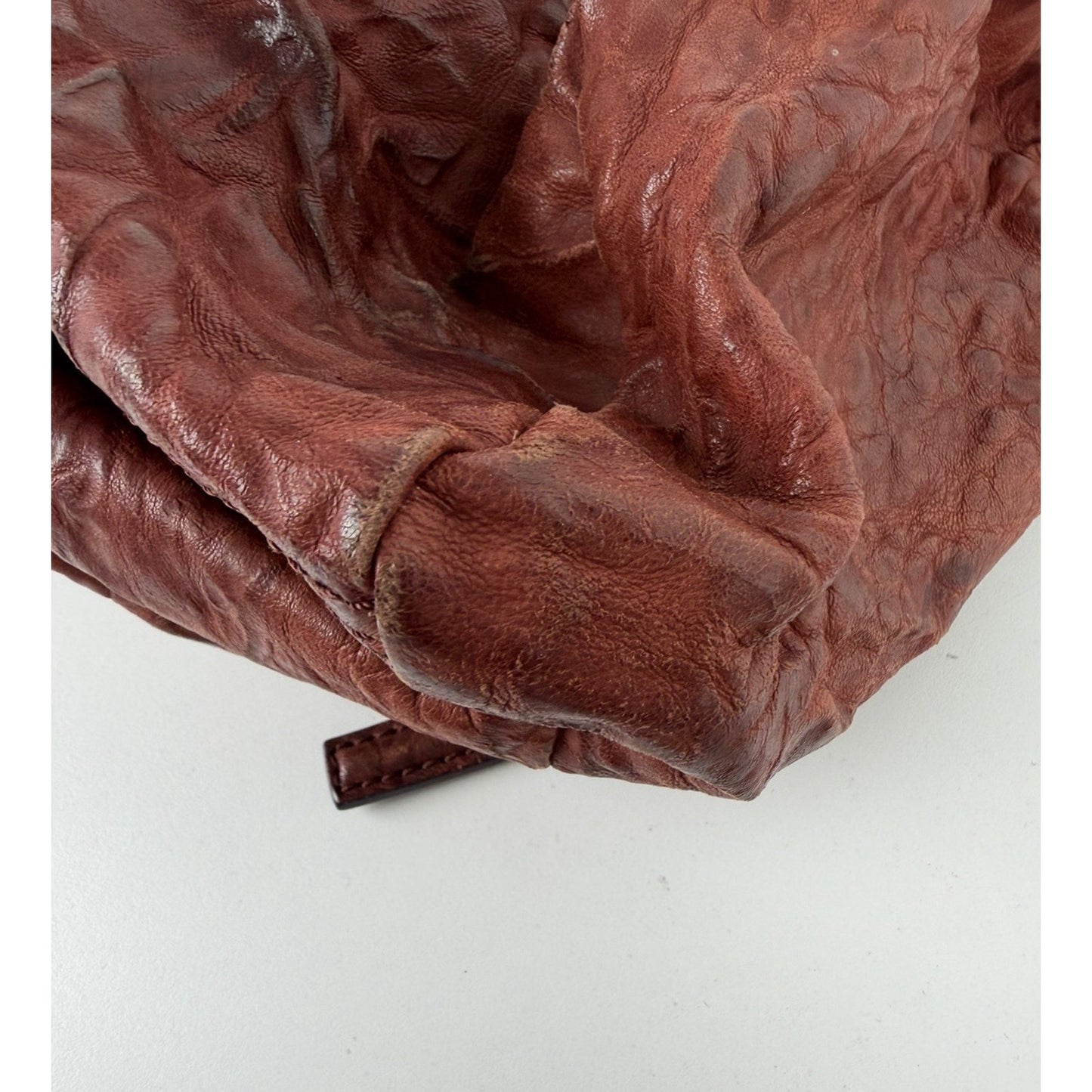 Givenchy Pandora Shoulder Bag Medium in Brick Wrinkled Sheepskin Leather S-08