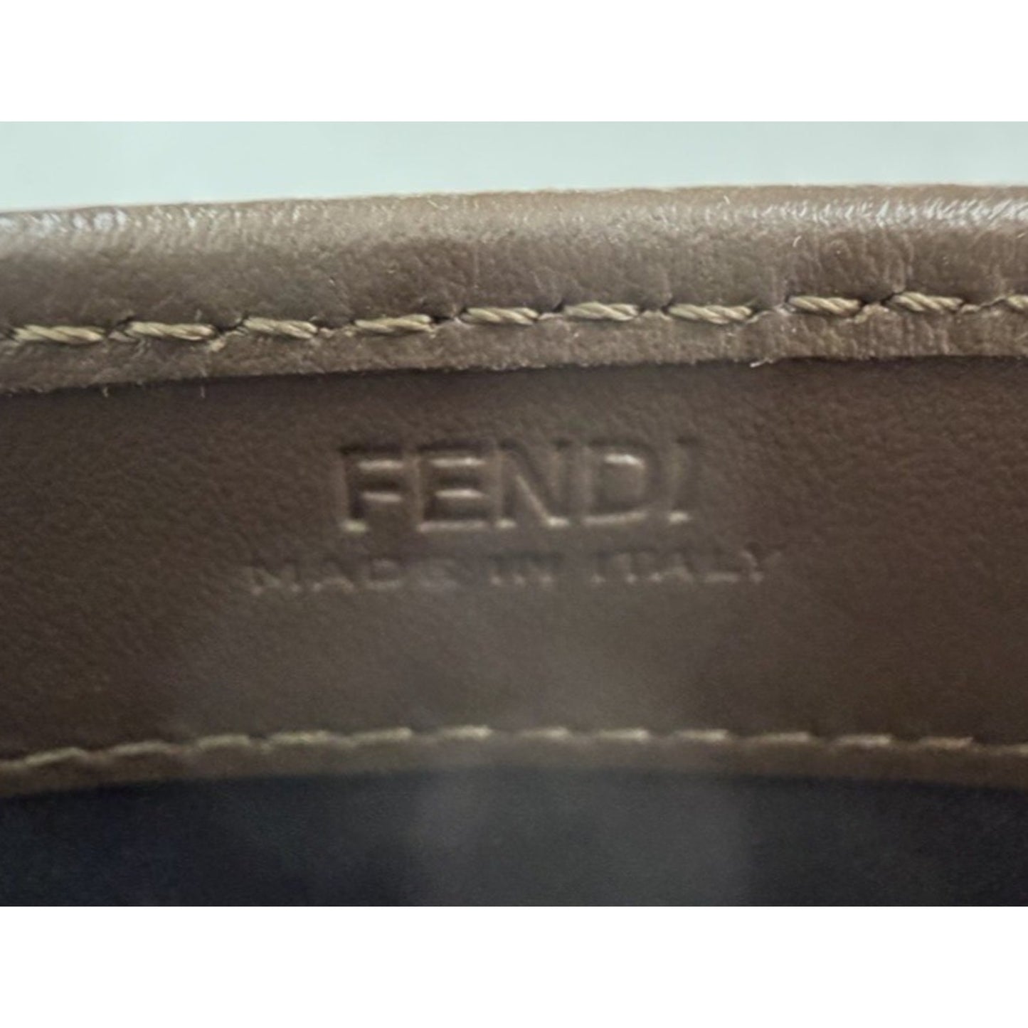 Fendi FF Diamonds Wallet on Chain Bag in Brown Leather Gold HW S08