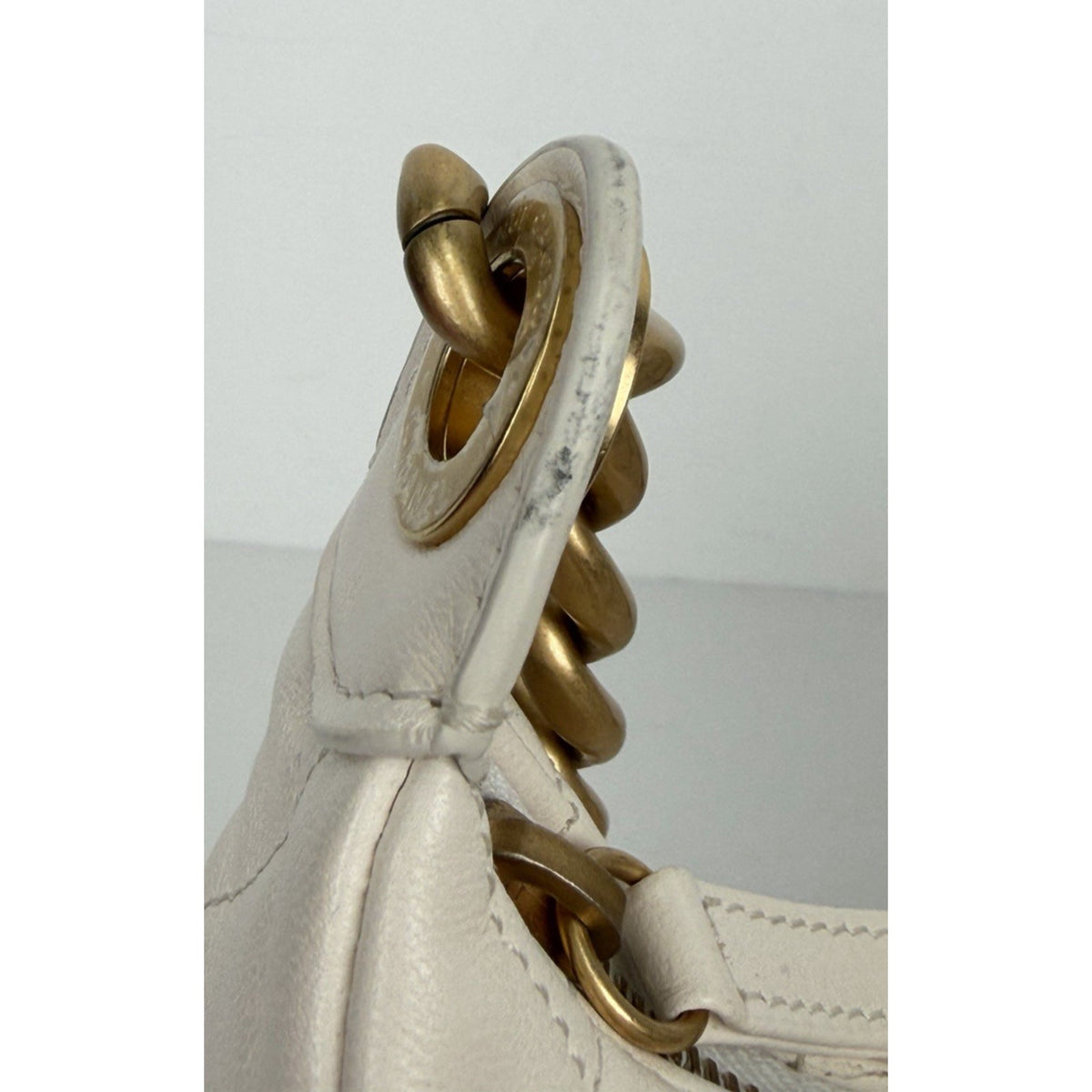 Chanel Trendy Pockets Hobo Bag Medium in White Quilted Lambskin Leather NFC B7