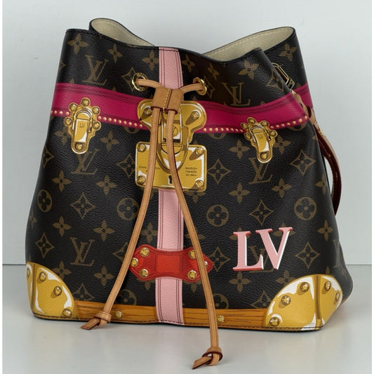 Louis Vuitton NeoNoe Shoulder Bag Limited Edition Trunks Monogram Canvas C4