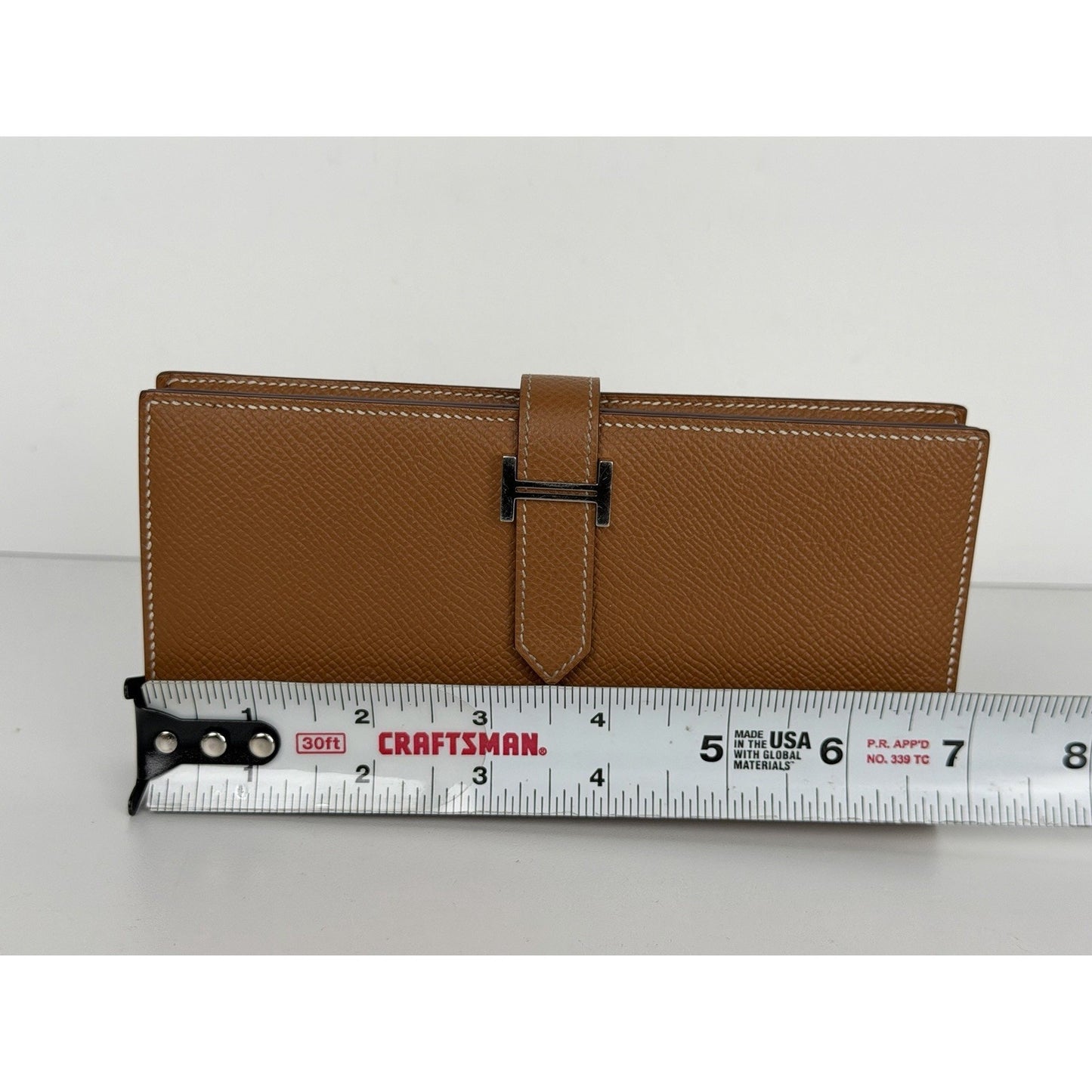 Hermes Bearn Long Bifold Wallet in Brown Epsom Leather 2022