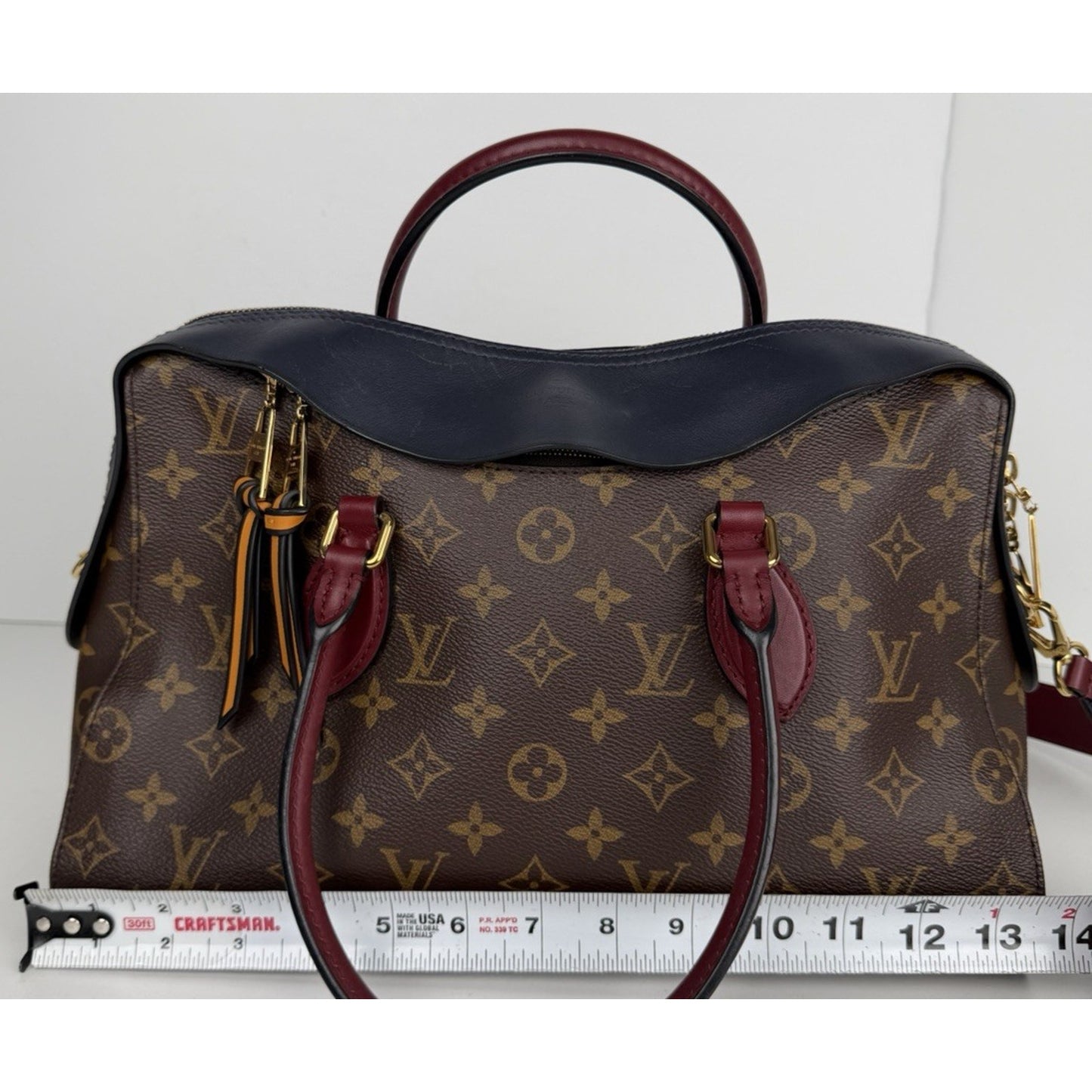 Louis Vuitton Tuileries Shoulder Bag Brown Classic Monogram Coated Canvas 2018 S