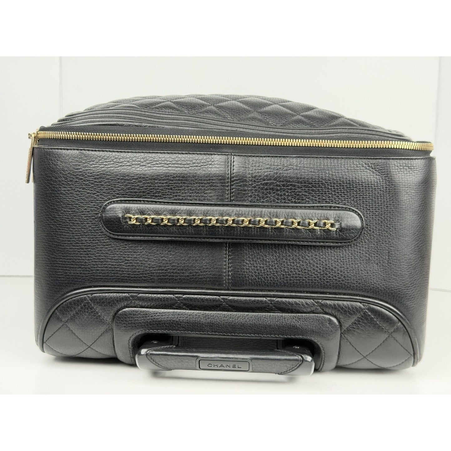 Chanel Quilted Coco Case Trolley in Black Leather