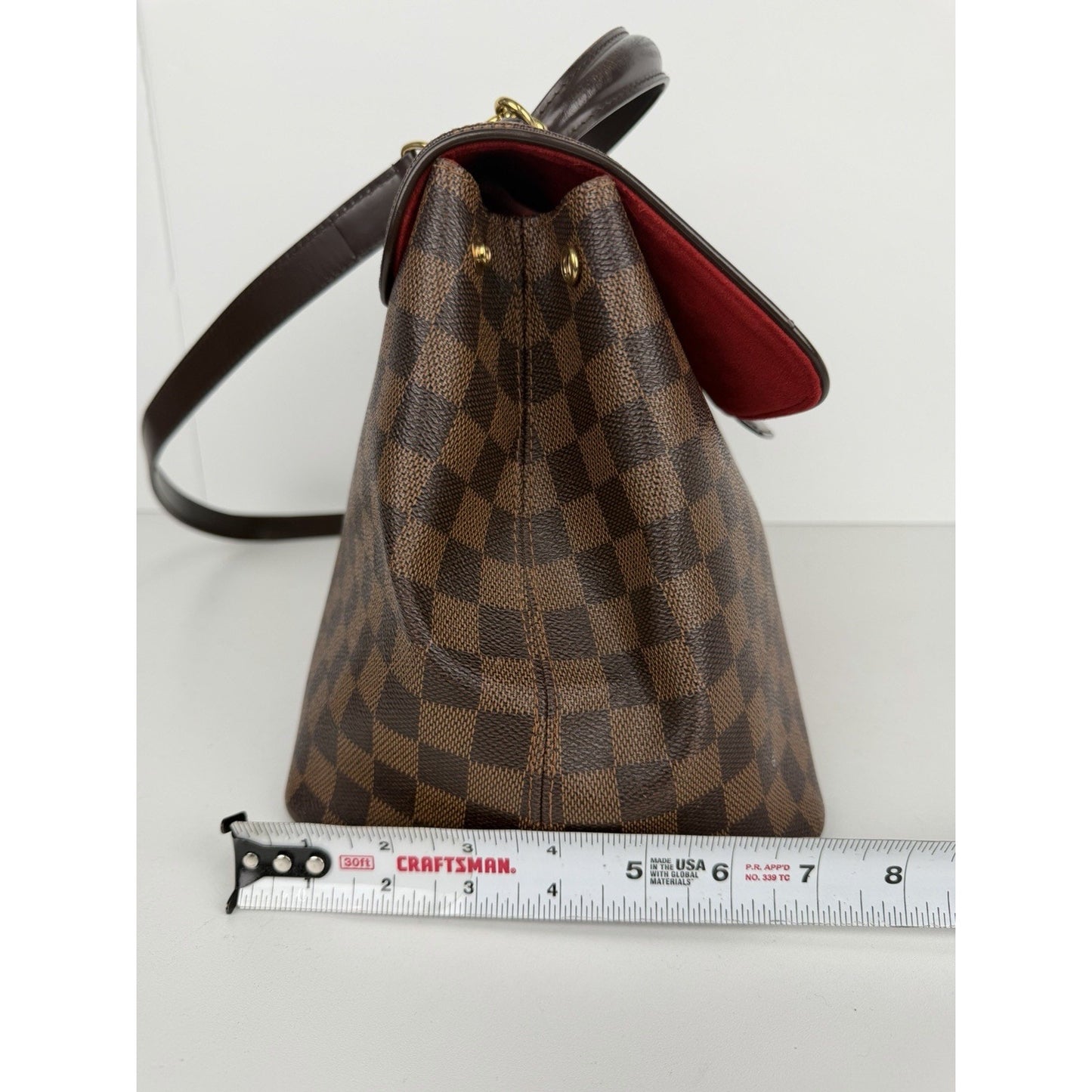 Louis Vuitton Bergamo MM Bag in Damier Ebene Coated Canvas 2012 E-6