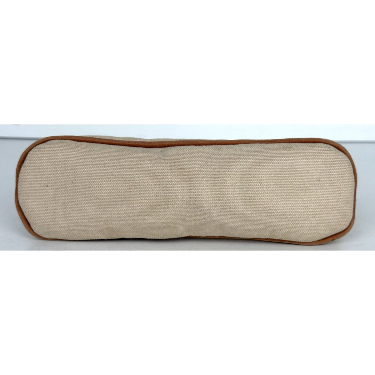 Hermes Cotton Canvas Toile Mini Bolide Travel Cosmetic Pouch Bag in Beige