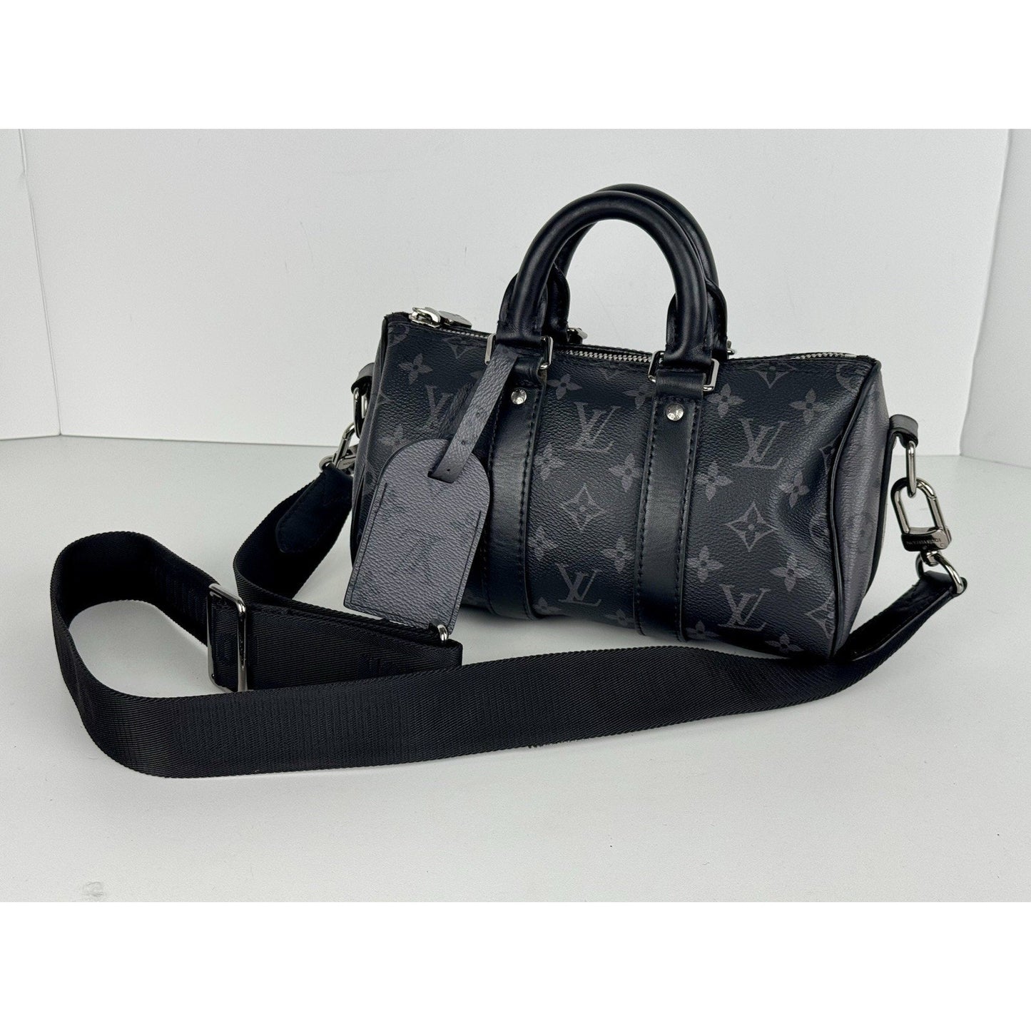 Louis Vuitton Keepall Bandouliere 25 Monogram Eclipse Canvas Bag B-2