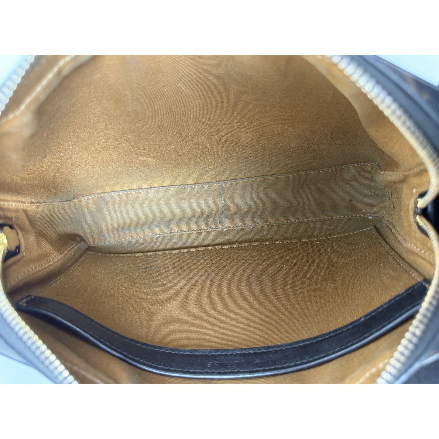 Celine Shoulder Bag Messenger Logo Print Triomphe Leathe