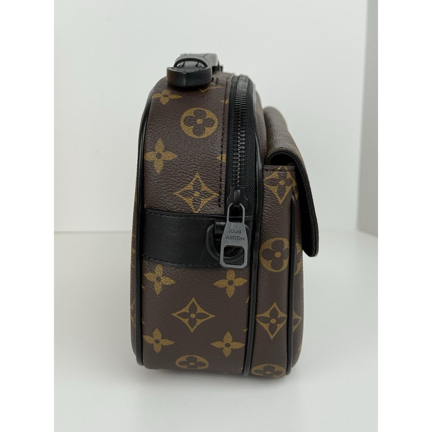 Louis Vuitton S Lock Monogram Macassar Canvas Crossbody Bag