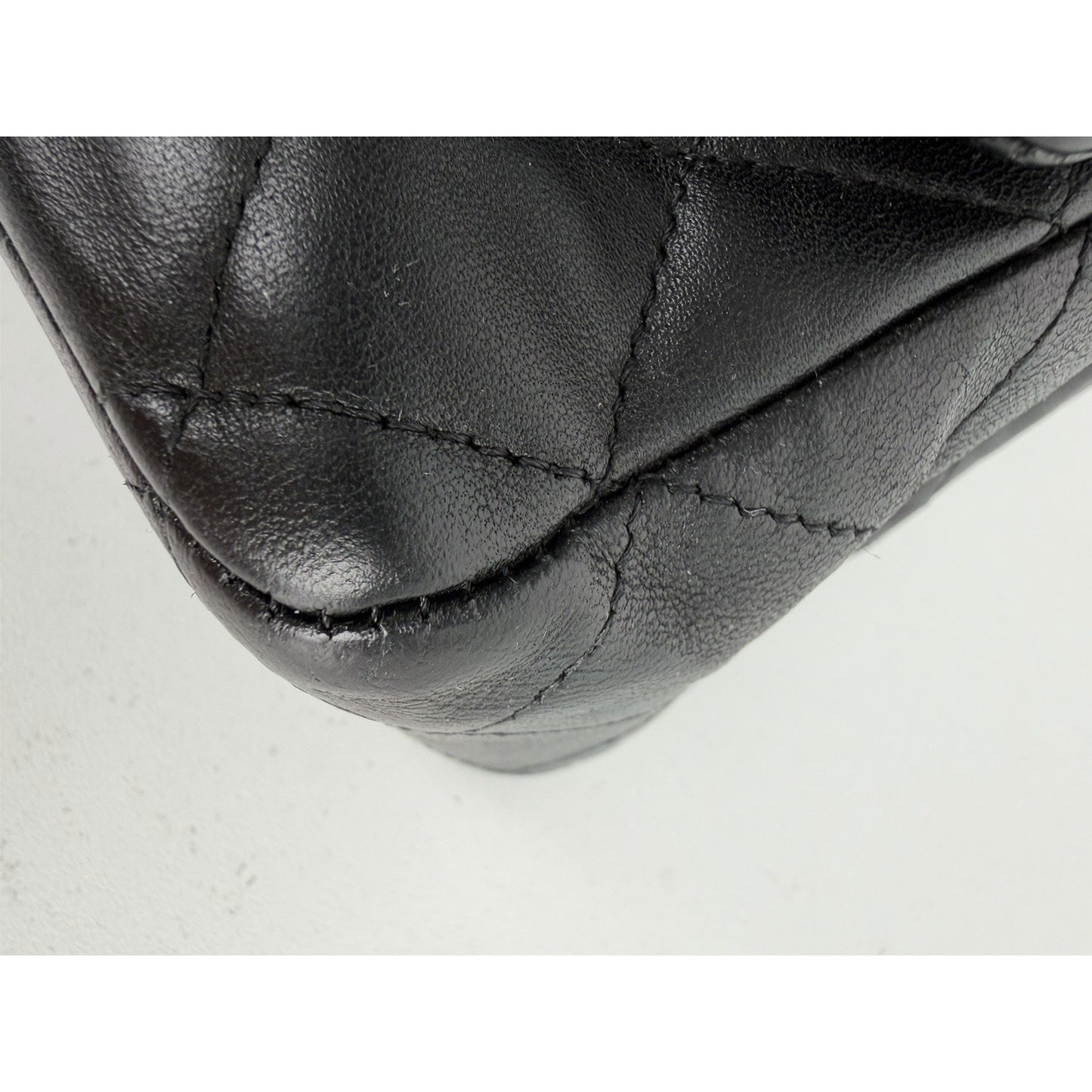 CHANEL Classic Double Flap Bag Medium Black Caviar Leather 2011