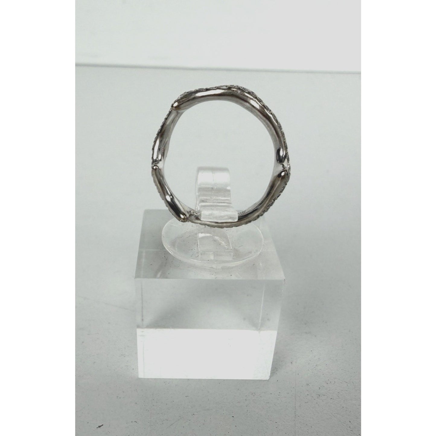 Dior Bois de Rose Ring with Diamonds in 18k White Gold Size 5.5