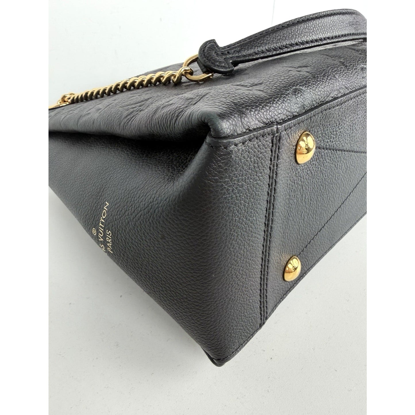 Louis Vuitton Surene Shoulder Bag MM Black LV Monogram Empreinte Leather 2018 C1