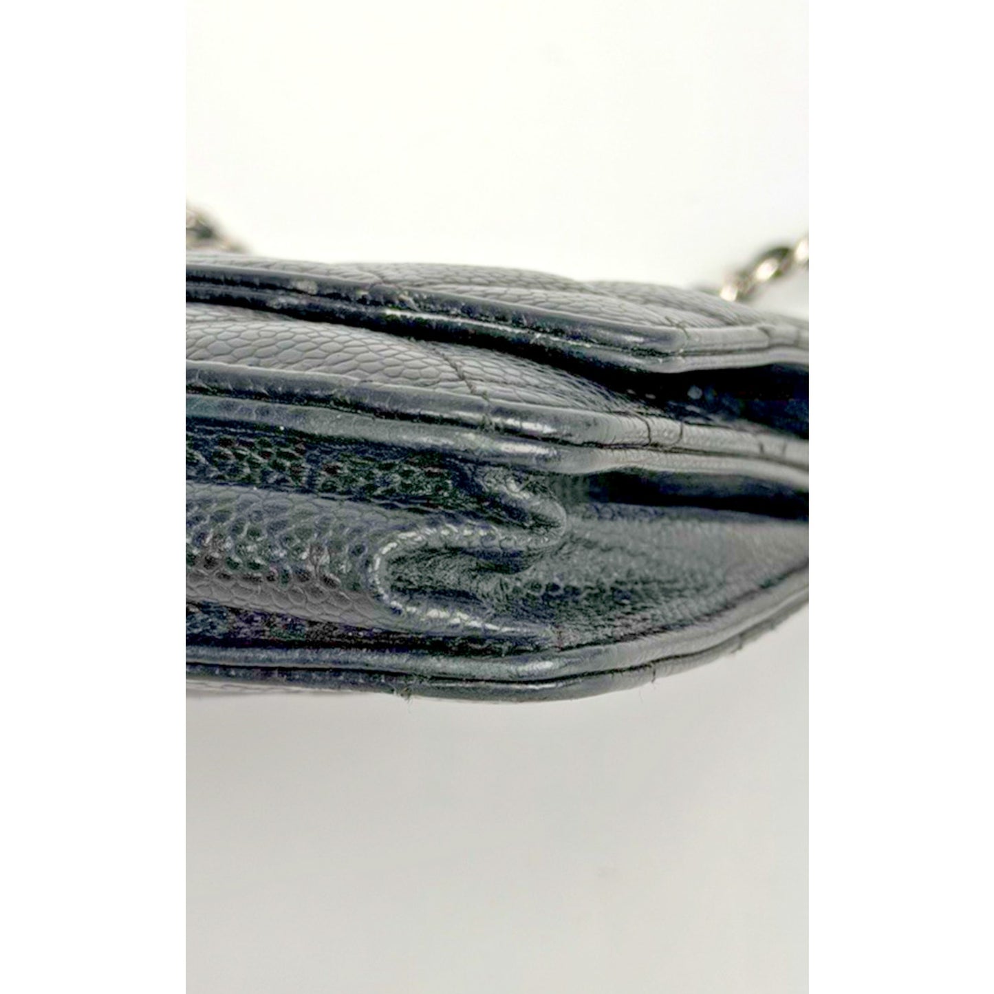 LAYAWAY: Chanel Black Leather Caviar Wallet on Chain Crossbody Bag