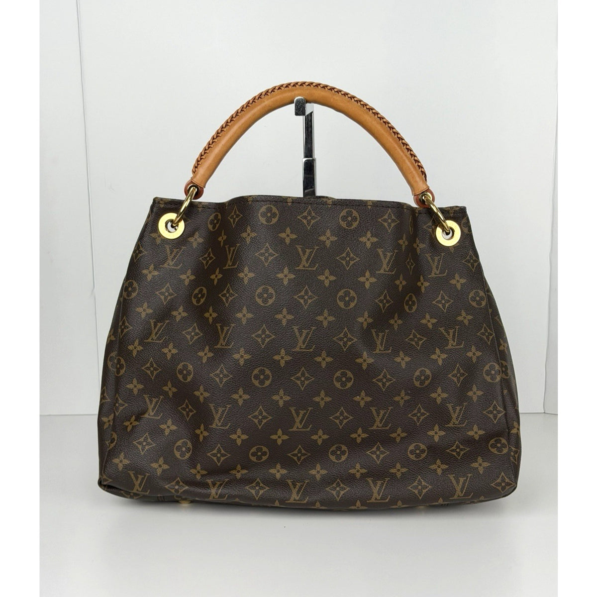 Louis Vuitton Artsy Hobo Bag MM in Brown LV Monogram Coated Canvas 2012 E2
