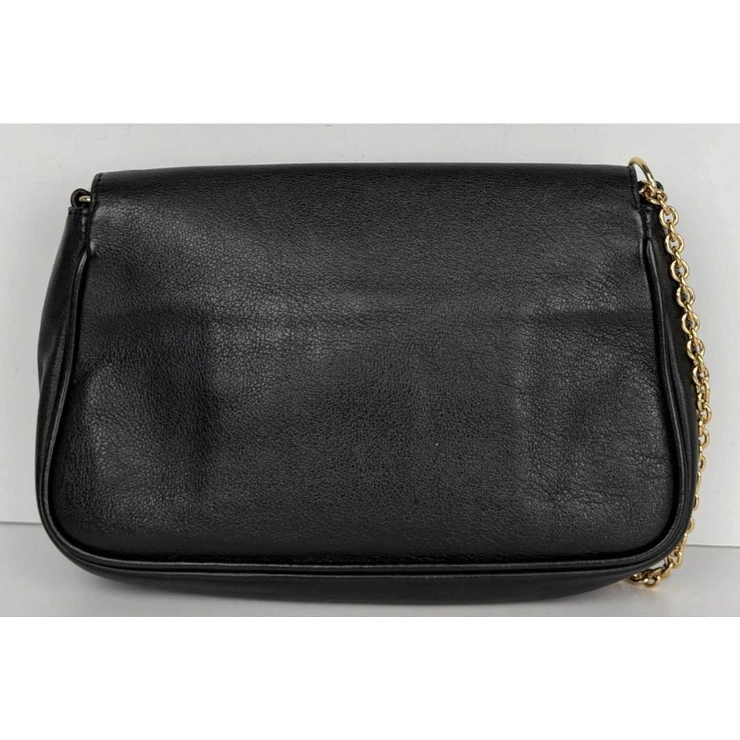 Fendi Fendista Pochette Crossbody Bag in Black Calfskin Leather S-05