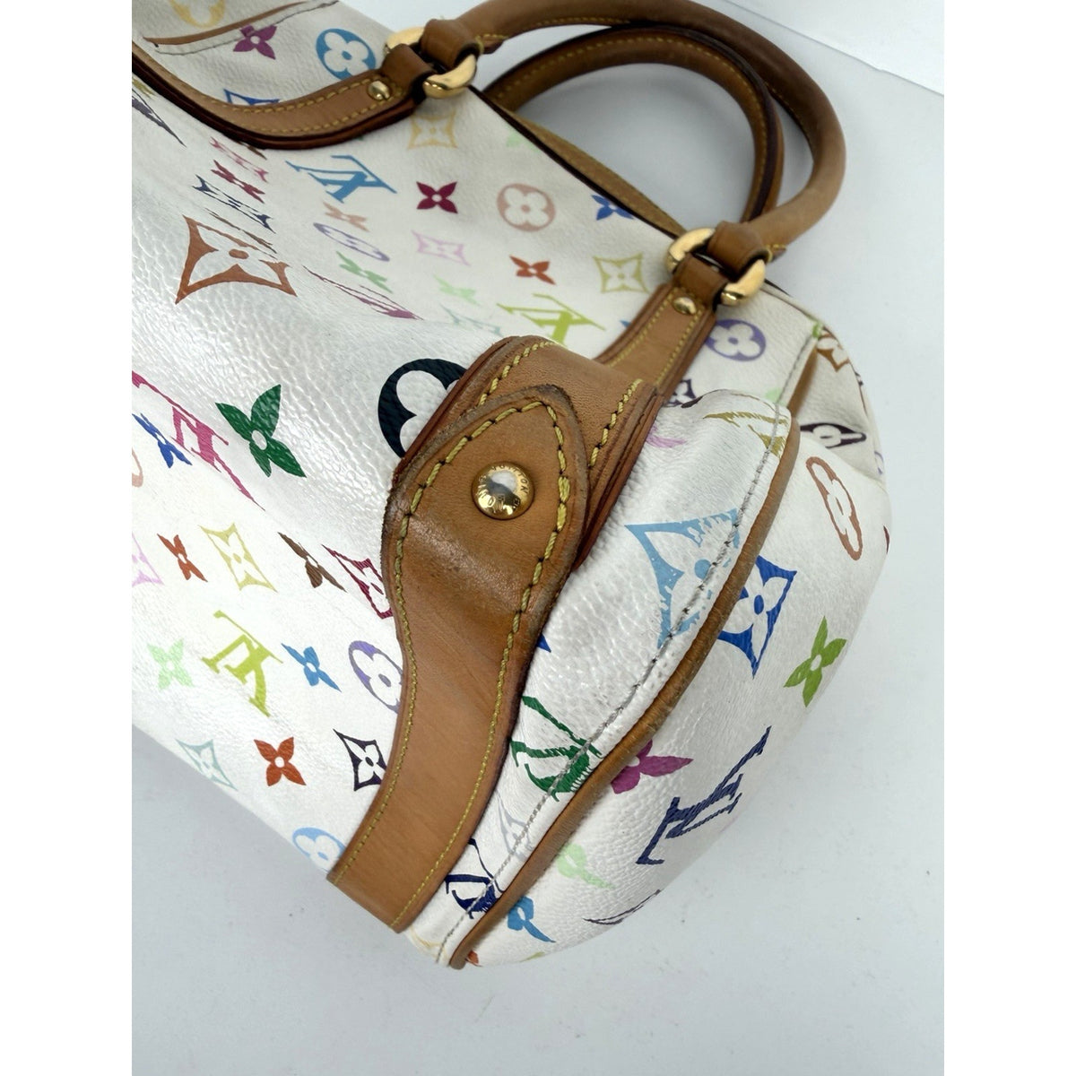Louis Vuitton Priscilla Satchel Bag in Multicolore Monogram Coated Canvas 2008 S