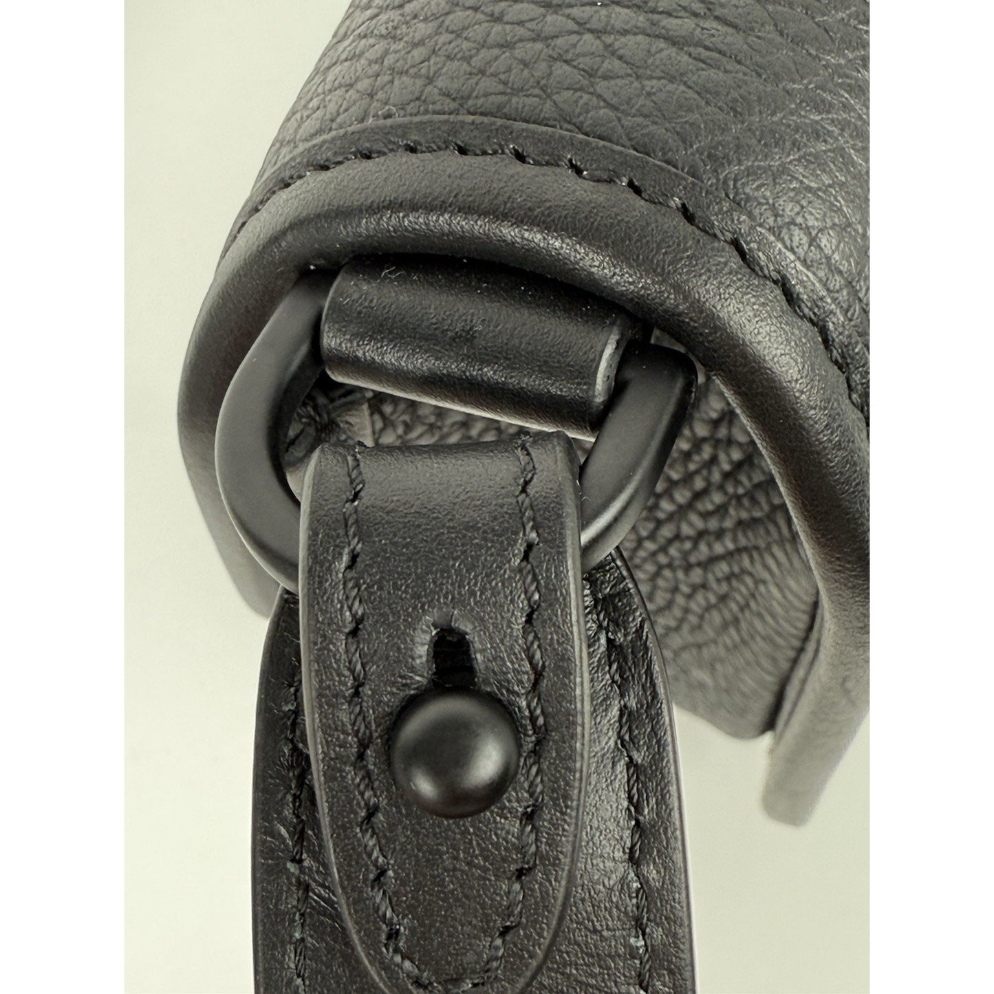 CHRISTIAN DIOR Gallop Flap Black Leather [Mini] Messenger Bag