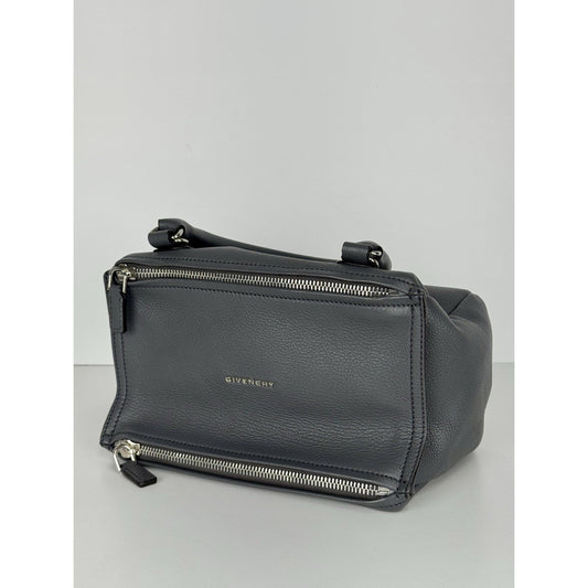Givenchy Medium Pandora Shoulder Bag in Gray Grained Leather B-1