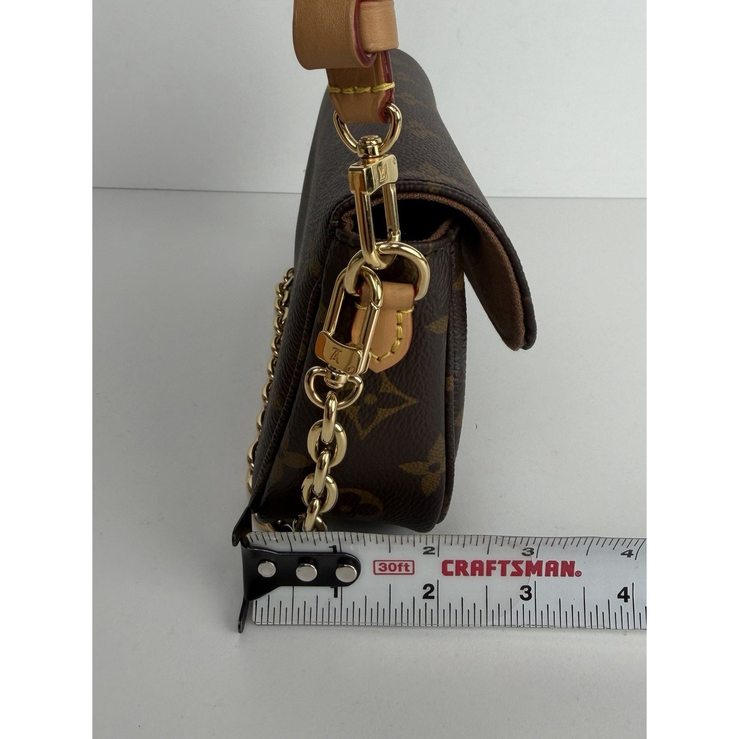 Louis Vuitton Ivy Wallet on Chain Bag in Monogram Brown Coated Canvas NFC C3