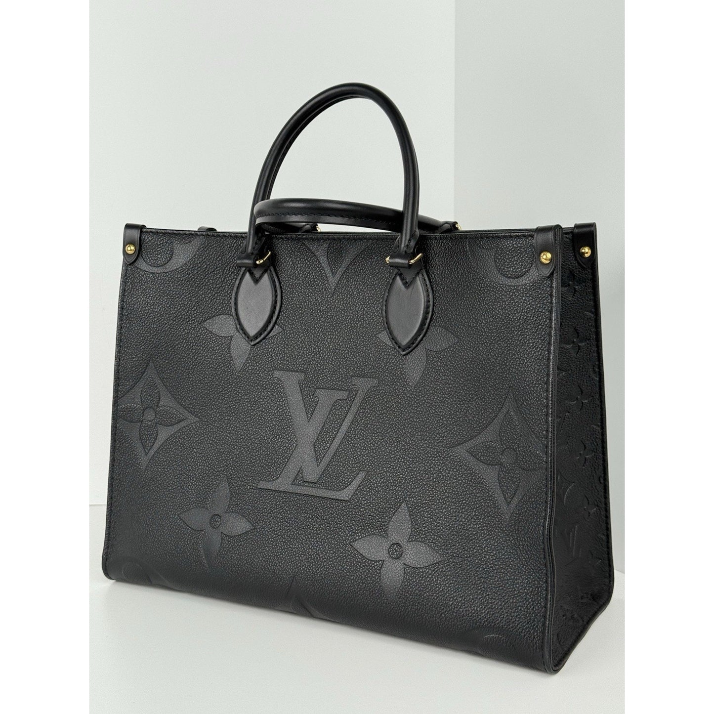 Louis Vuitton OnTheGo Tote GM Black Giant Empriente Leather