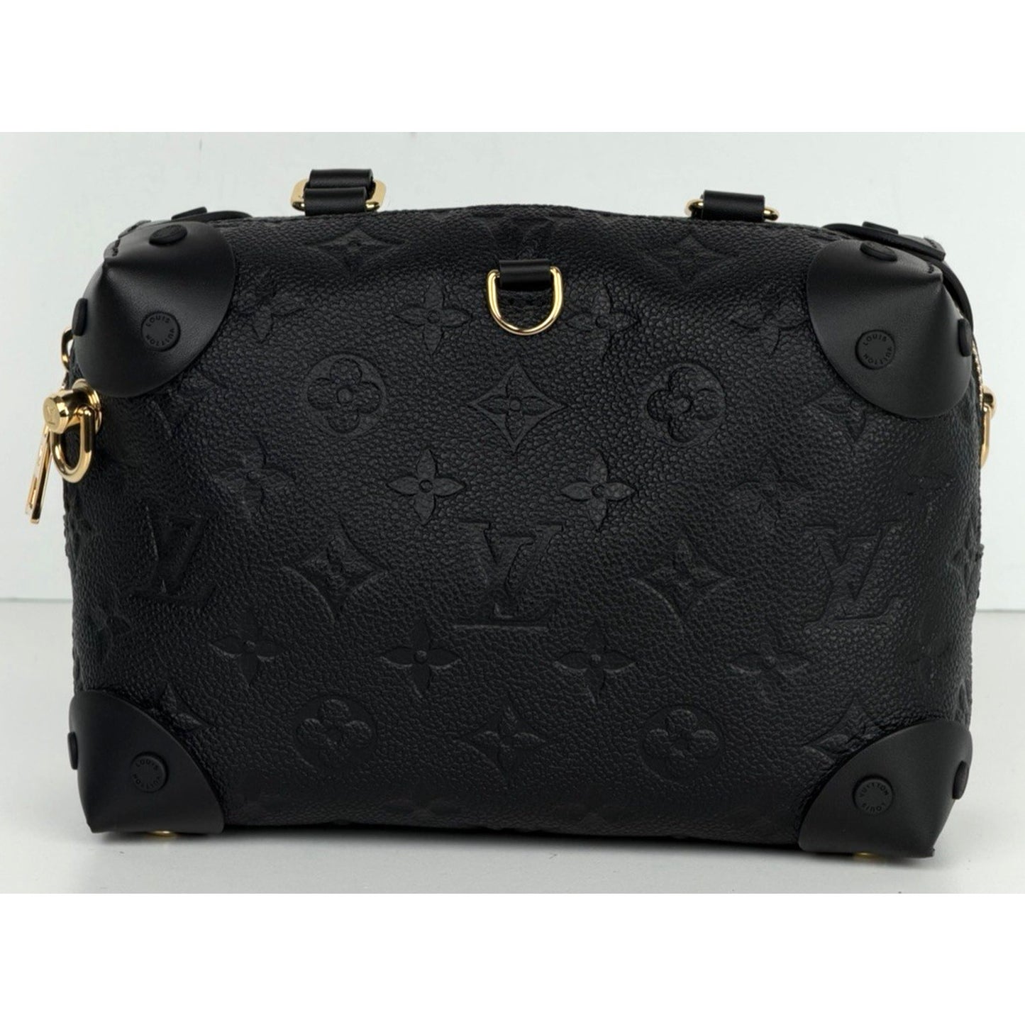 Louis Vuitton Petite Malle Souple Bag Black Embossed Monogram Empreinte 2020 D-7