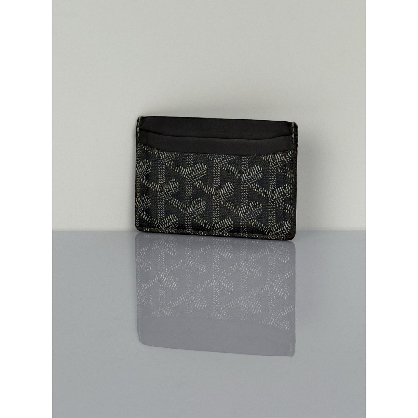 Goyard Goyardine Grey Coated Canvas & Leather Saint Sulpice Card Holder