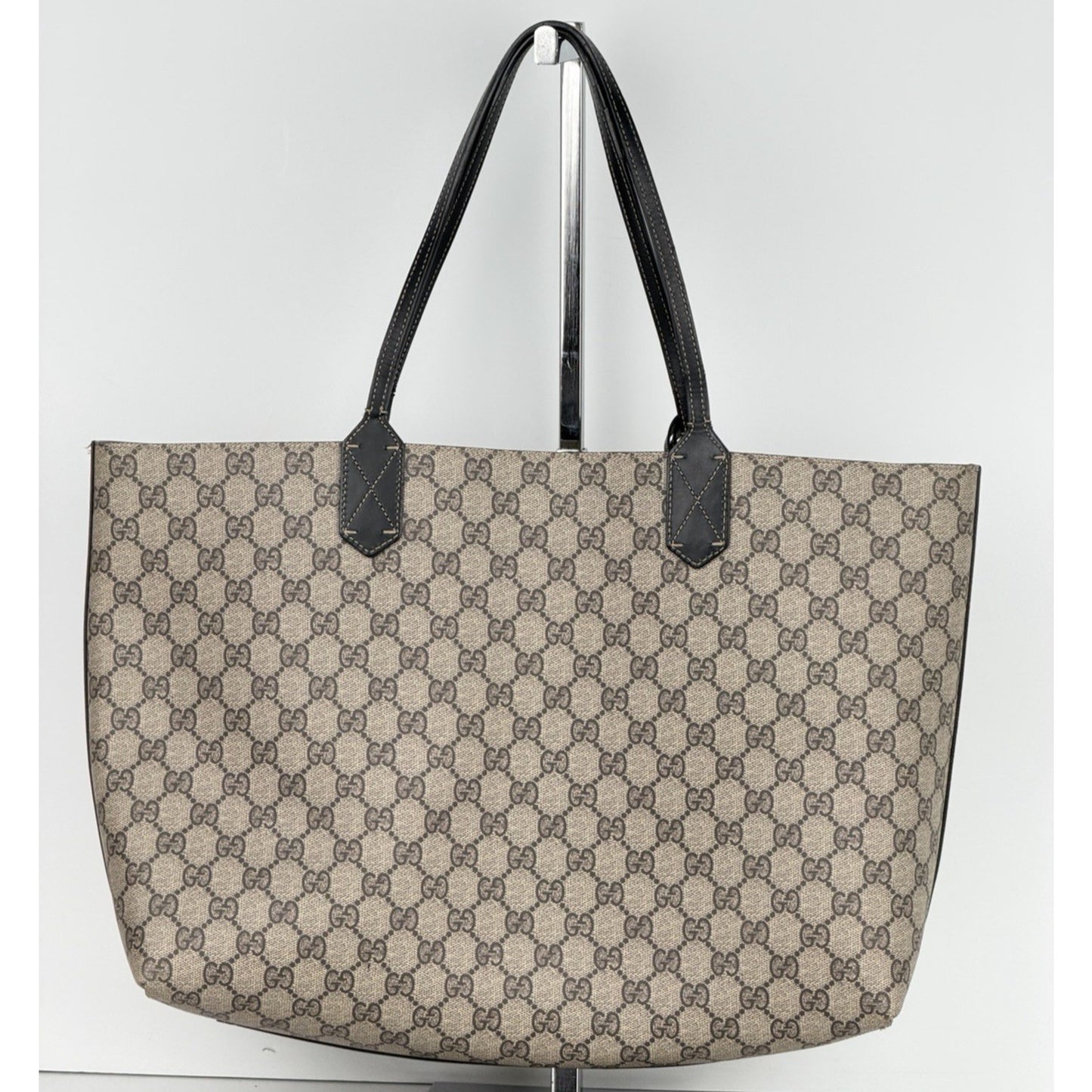 Gucci GG Monogram Coated Canvas Reversible Tote Black S