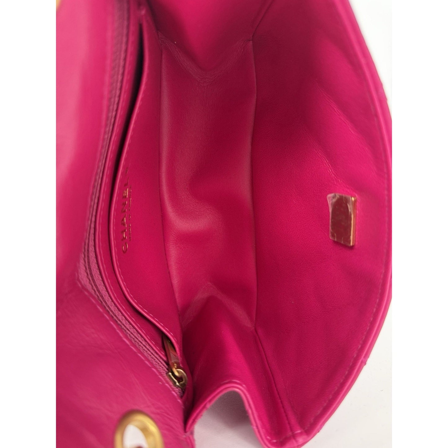Chanel 2.55 Reissue Mini Flap Bag Quilted Calfskin Leather Pink Microchipped C9